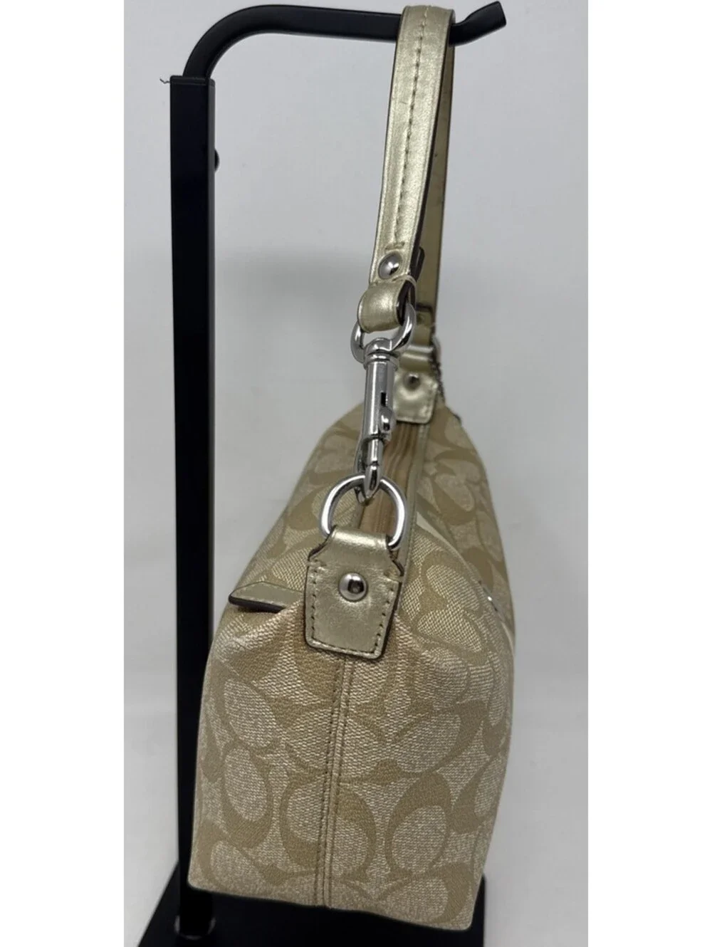 Coach Signature Stripe Demi Bag Small